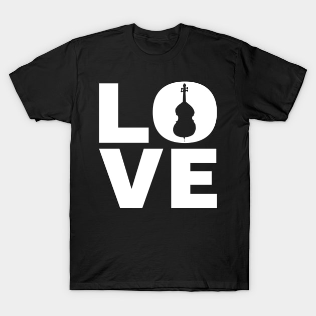 Love Cello Gift For Cellists T-Shirt by OceanRadar